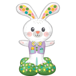 Spotted Easter Bunny AirLoonz Foil Balloon 116cm
