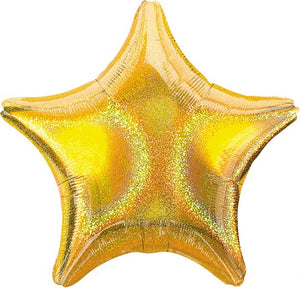 45cm Standard Holographic Star Gold Dazzler Star S40