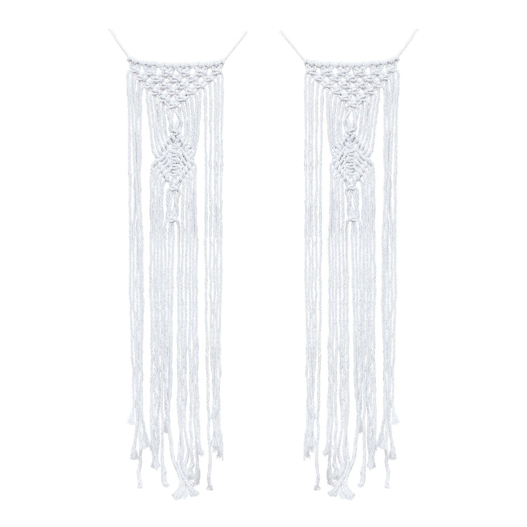 A Touch of Pampas Chair Decorations  Macrame Pack of 2
