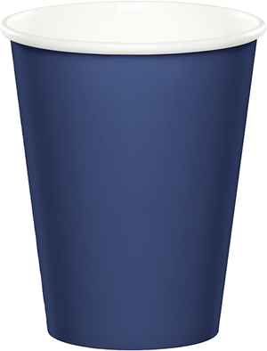 Navy Paper Cups 266ml Pack of 24