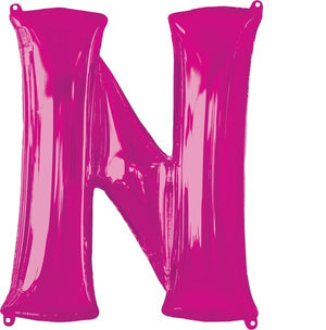 SuperShape Letter N Pink Balloon