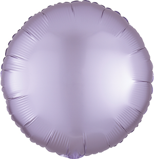 45cm Standard HX Satin Luxe Pastel Lilac Circle Balloon