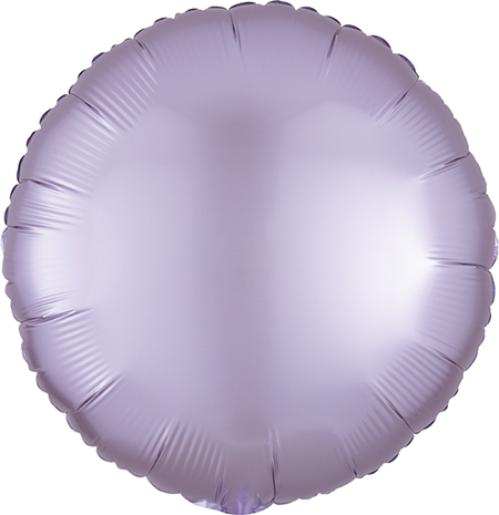45cm Standard HX Satin Luxe Pastel Lilac Circle Balloon