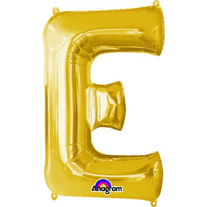 Gold 40cm Letter E Balloon