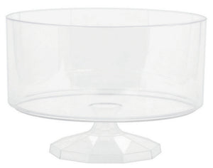 Christmas Trifle Container Plastic Clear Small