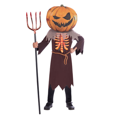 Scary Pumpkin Big Head 8-10 Years