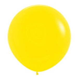 Sempertex 90cm Fashion Yellow Latex Balloons 020 2PK Pack of 2