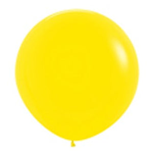 Sempertex 90cm Fashion Yellow Latex Balloons 020, 2PK Pack of 2