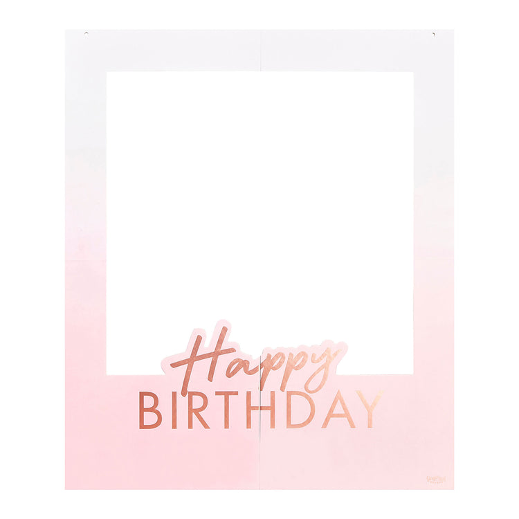 Mix It Up Rose Gold Foiled Personalised Happy Birthday Polaroid Frame