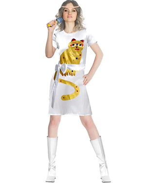 Dancing Queen Yellow Cat Womens Costume