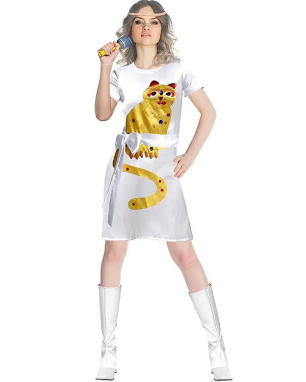Dancing Queen Yellow Cat Womens Costume