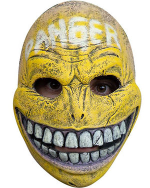 Danger Smiley Glow in the Dark Half Mask