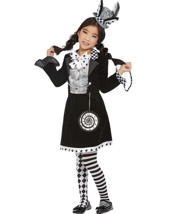 Dark Mad Hatter Girls Costume