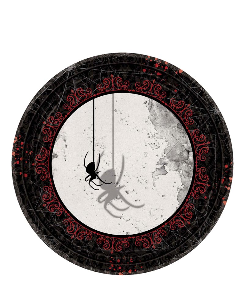 Dark Manor 23cm Round Plate Pack Of 8