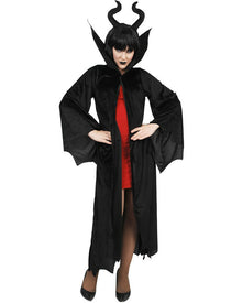 Dark Queen Black Halloween Cape and Headband