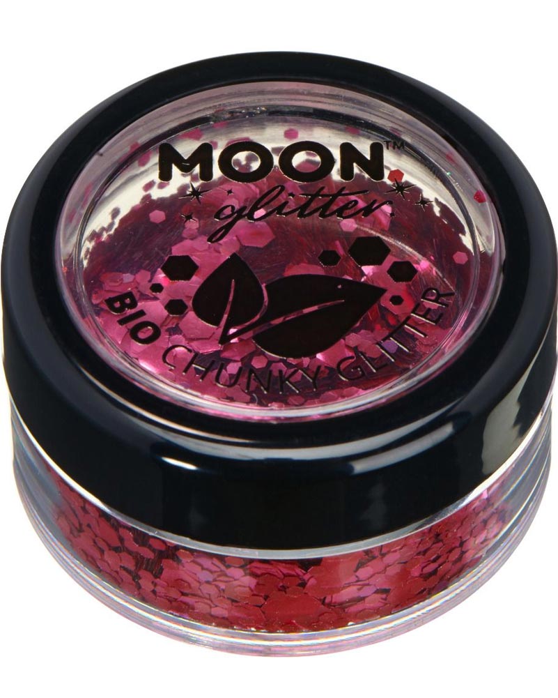 Dark Rose Chunky Biodegradable Body Glitter 3g