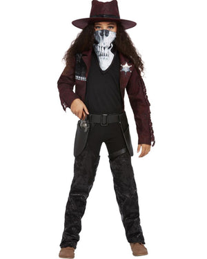 Dark Spirit Western Cowgirl Deluxe Girls Costume