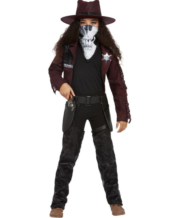Dark Spirit Western Cowgirl Deluxe Girls Costume