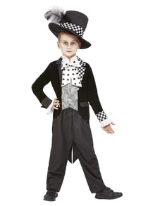 Wonderland Dark Mad Hatter Boys Halloween Costume