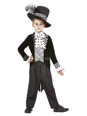 Wonderland Dark Mad Hatter Boys Costume