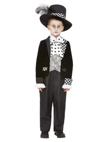 Wonderland Dark Mad Hatter Boys Halloween Costume