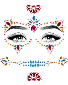 Day of the Dead Adhesive Face Jewels For Halloween