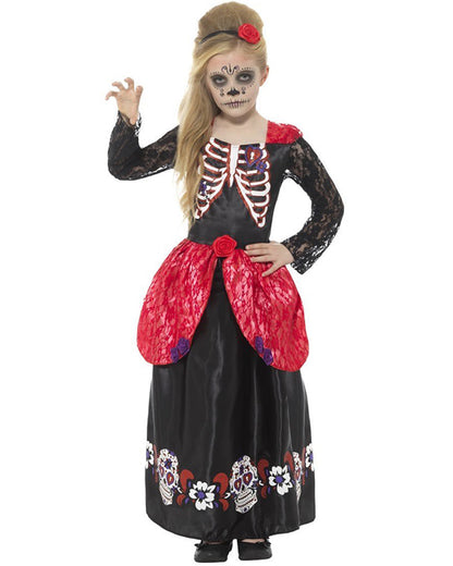 Day of the Dead Deluxe Girls Costume