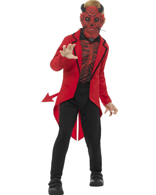 Day of the Dead Devil Deluxe Boys Costume