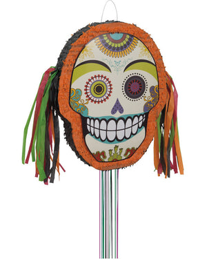 Day Of The Dead Pinata Pull 58cm