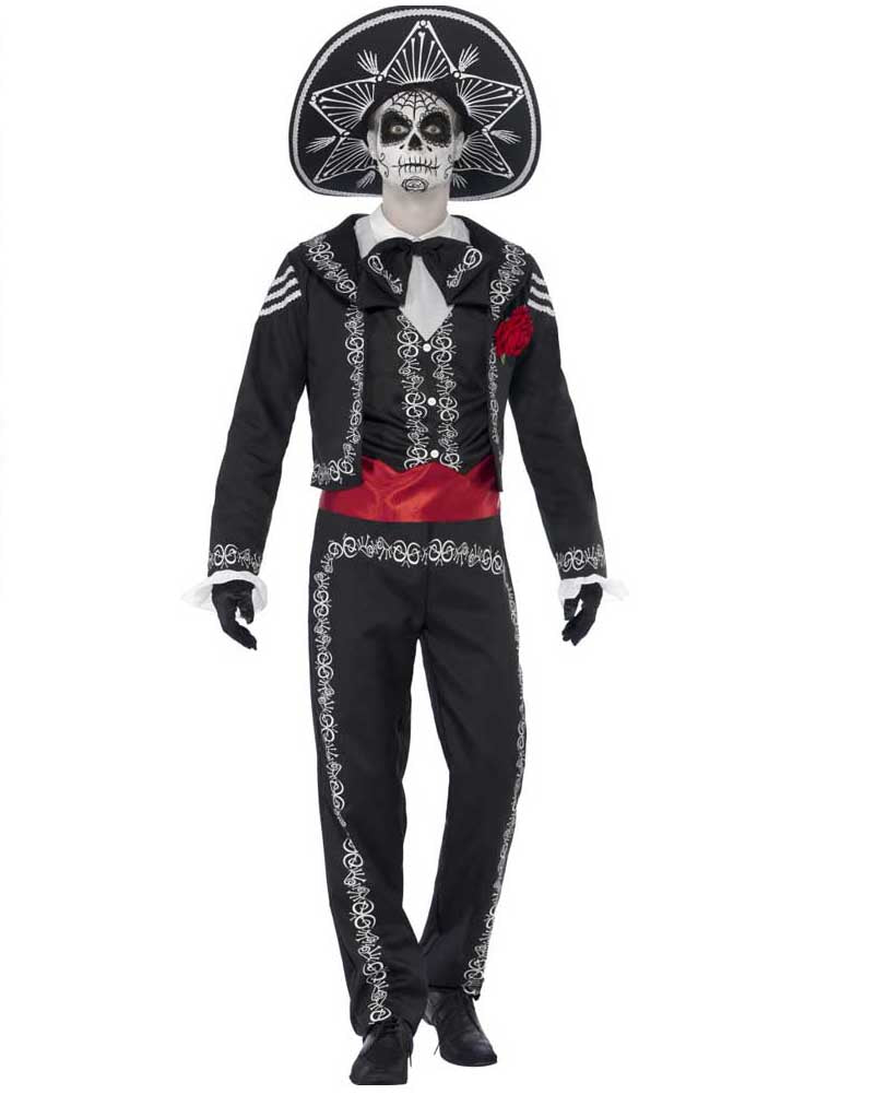 Day of the Dead Senor Bones Mens Costume