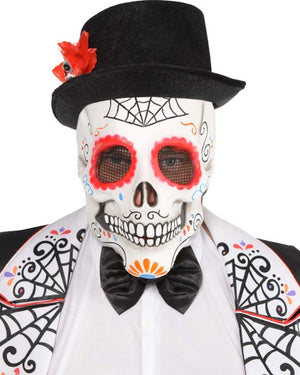 Day Of The Dead Sugar Skull Head Mask