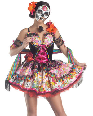 Day of the Dead Deluxe Womens Costume