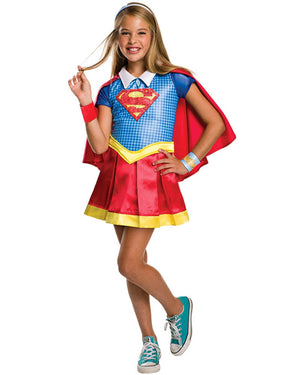 DC Super Hero Supergirl Deluxe Girls Costume