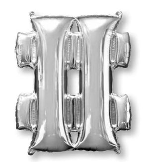 SuperShape Symbol # Silver Balloon