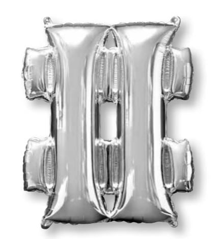 SuperShape Symbol # Silver Balloon