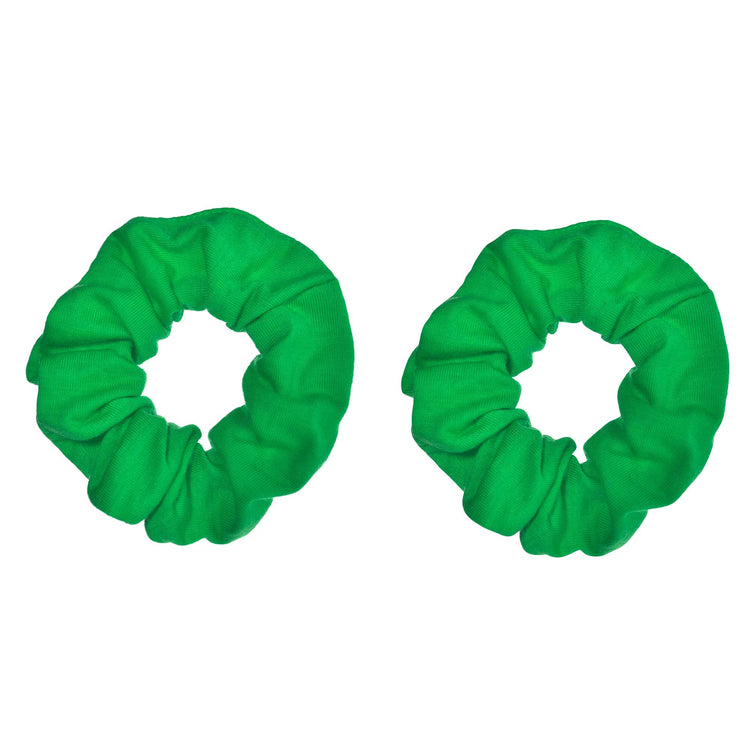 Team Spirit Hair Scrunchies Green Pack of 2