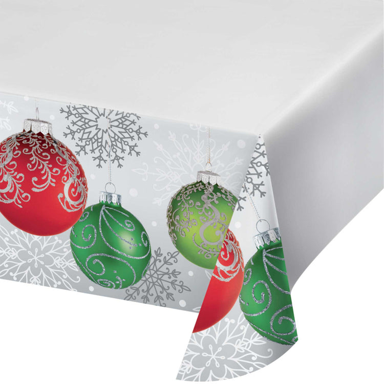 Elegant Ornaments Christmas Tablecover Border Print Paper 137cm x 259cm