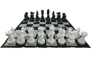 Giant Size Plastic Outdoor Chess Game Set with Mat 3mx3m