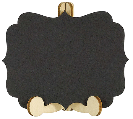 Chalkboard Mini Wooden Easels Pack of 6