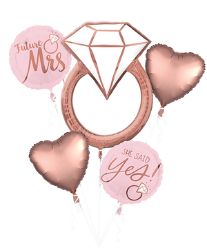 Bouquet Blush Wedding Future Mrs She Said Yes P75 Pack of 5