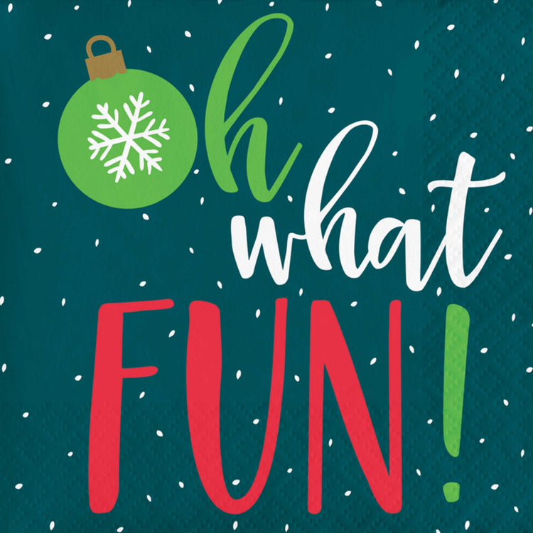 Holiday Cheer Christmas Beverage Napkins Pack of 16