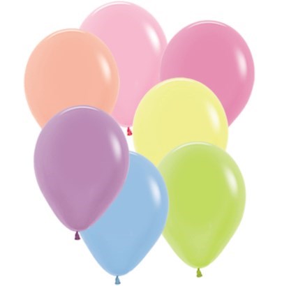 Sempertex 12cm Neon Assorted Latex Balloons Pack of 50