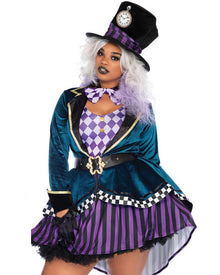 Delightful Hatter Plus Size Womens Halloween Costume