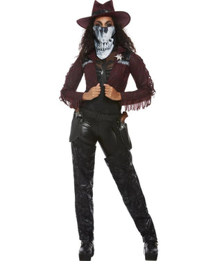 Deluxe Dark Spirit Western Cowgirl Womens Costume