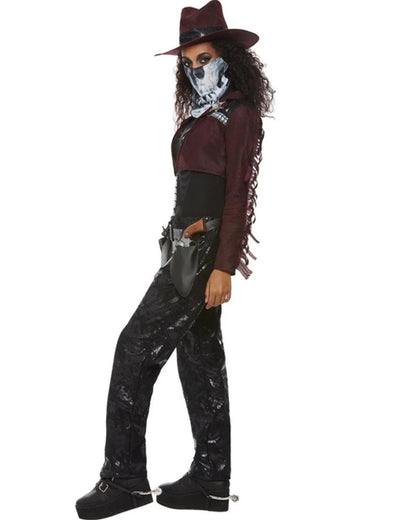 Deluxe Dark Spirit Western Cowgirl Womens Costume