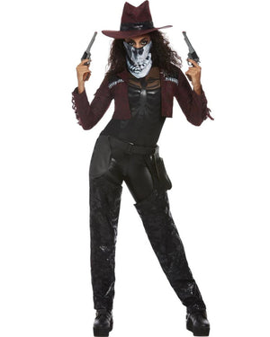 Deluxe Dark Spirit Western Cowgirl Womens Costume