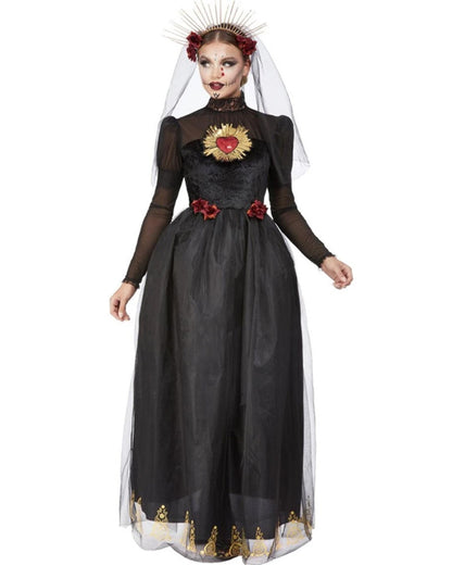 Deluxe Day of the Dead Sacred Heart Bride Womens Costume