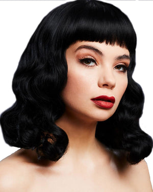 40s Fever Deluxe Bettie Short Black Wig