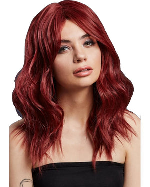 Fever Deluxe Ashley Ruby Red Wig