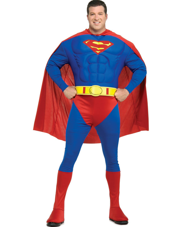Deluxe Superman Mens Plus Size Costume
